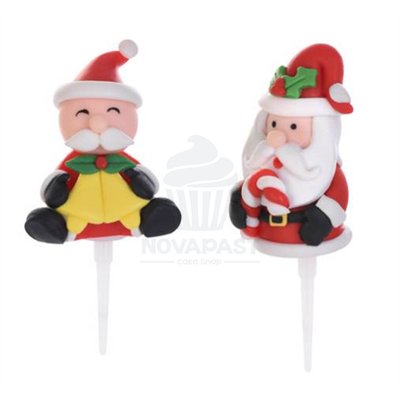 Décorez vos fêtes avec nos pics Père Noël variés !