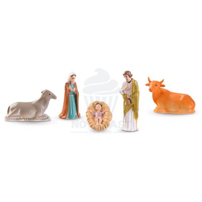 Sagrada Família em PVC Alimentar - Conjunto 5 Peças