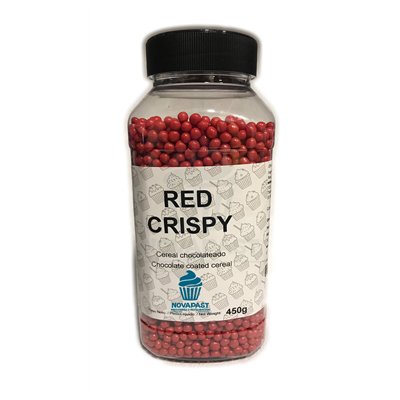RED CRISPY CHOCOLATE BALLS - Crunchy Delight 450g