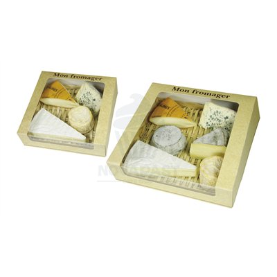 Boîte Kraft Maxi avec Fenêtre 24x24x10 cm