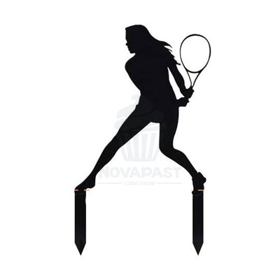 Pochoir Métal Décoratif Tennis Fille - Unité