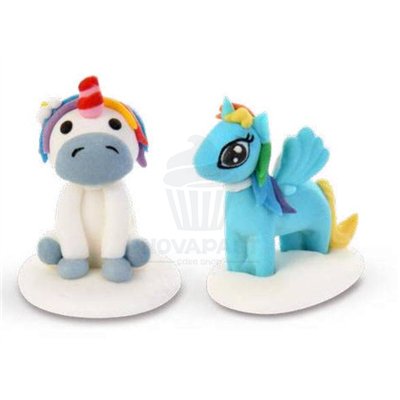 Ponis en sucre Modecor - 20 pièces, 5 cm, 2 modèles