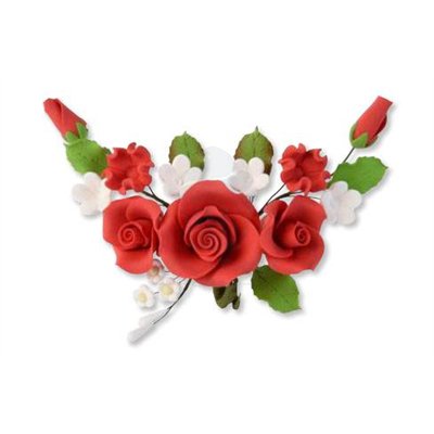 Ramos de sucre rouges 14 cm - Set de 4