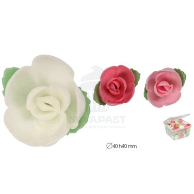 Décoration Florale en Oblea pour Pâtisserie - 60 Pièces