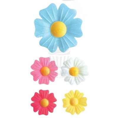 "Florensuc Flores Multicolor 45mm Adornos Comestibles para Pastelería"
