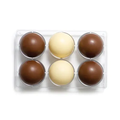 "Molde de Chocolate Semiesfera Ø75mm Decora - Ideal para Repostería Fina"