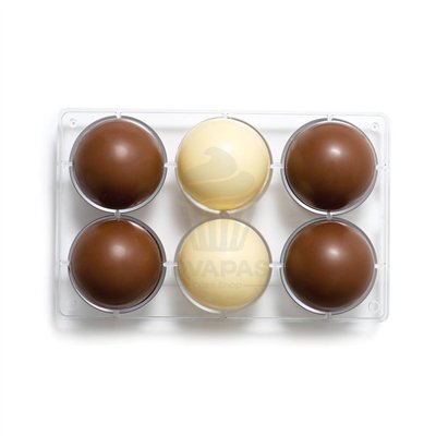 Molde Chocolate Semiesfera Ø75mm: Elegancia en Repostería