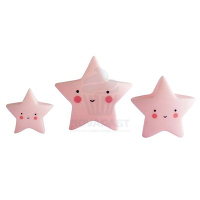 MINI TOPPER ALLC STAR PINK CAKES - DECORATE YOUR PARTY