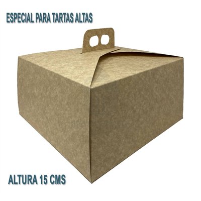 Caixa Torta Bio Kraft 23x23x15 cm - Sustentável e Prática