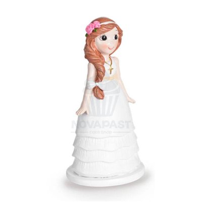 Figurine Communion Fille 16 cm - Élégance Modecor