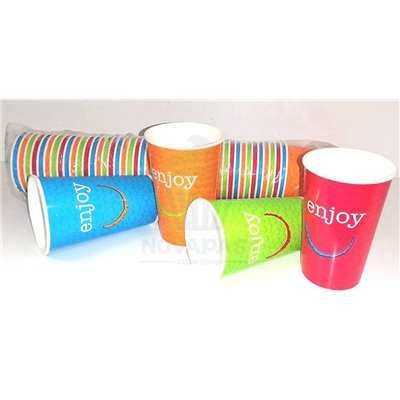 Copos Coloridos 450ml para Bebidas Frias (50 Unidades)