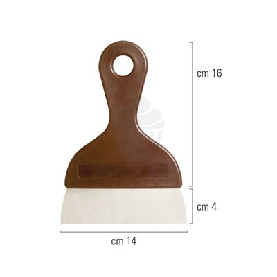 Rasqueta spatule 14 cm : outil parfait pour pâtisserie