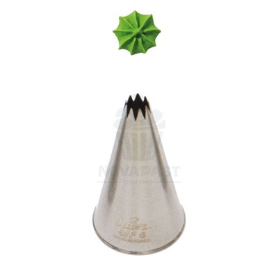 Boquilha Rizada Inox Fechada S/F6 para Decoração