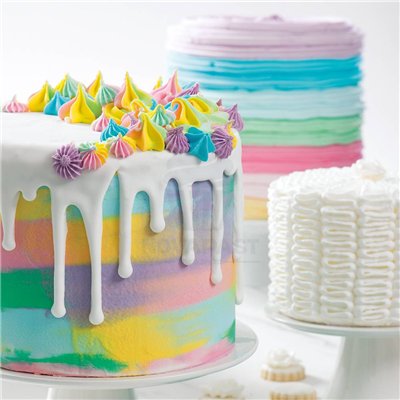 Stainless Steel S/S6 Ruffled Nozzle for Decorating Cakes