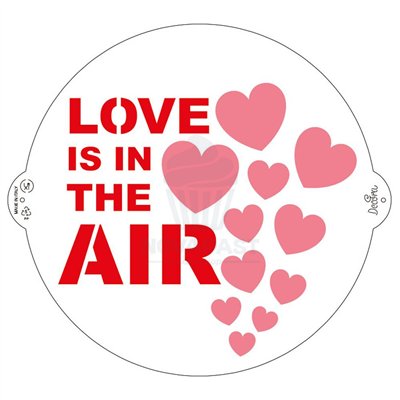 Stencil "Love is in the Air" 25 cm - Decora your sweets