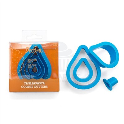 DECORA Set of 4 Smooth Drop Cutters: Perfection in every cut