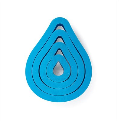 Coffret 4 emporte-pièces goutte lisse DECORA