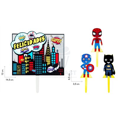 Topper Congratulations Superheroes: Decorate with style!