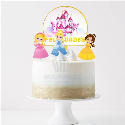 Topper Congratulations Princess: Elegance for your cake
