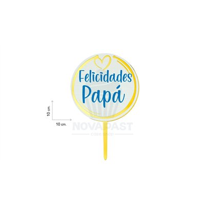 Topper "Félicitations Papa" - Décoration unique