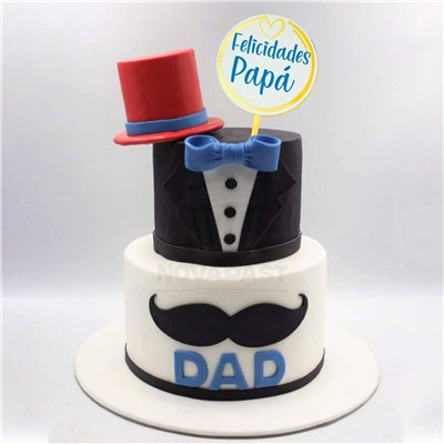Topper "Félicitations Papa" - Décoration unique