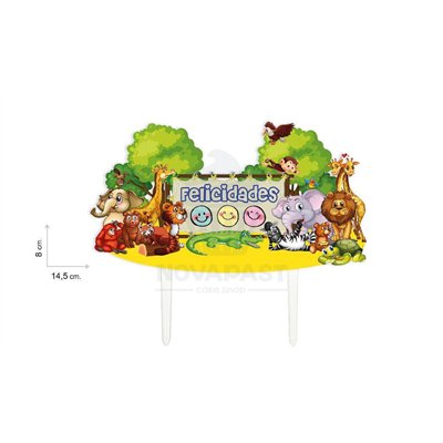 Topper Animaux Félicitations - Décoration Gâteau