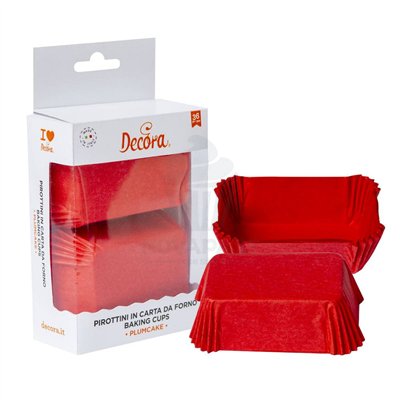 Capsules Papier Rouges 80x50 mm - Lot de 36