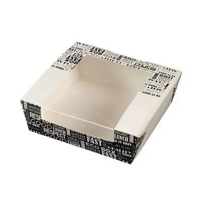 "Caja para Tartaleta con Ventana 12x12cm - Pack de 50 Unidades"