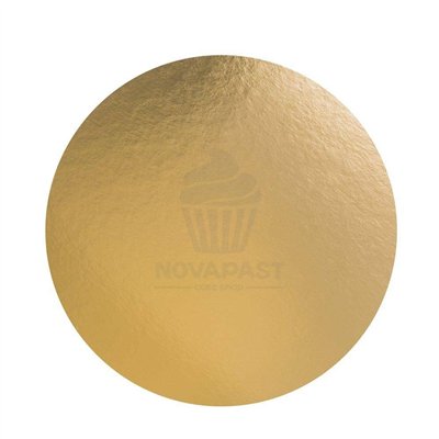 20 cm Gold Cardboard Cake Board (Unit) - Elegance for your cakes