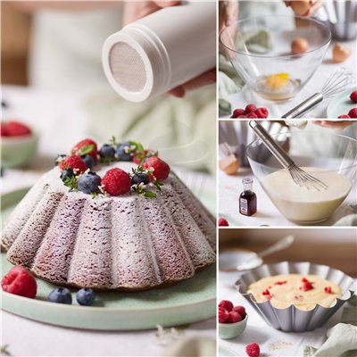 Moule Baba/Flan Aluminium 24x8 cm - Décoration Parfaite