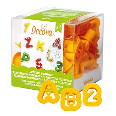 Kit 36 Minicoupeurs ABC123 pour Décorations Créatives