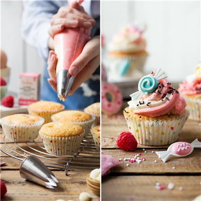 1M stainless steel nozzle Decora: precision and quality.