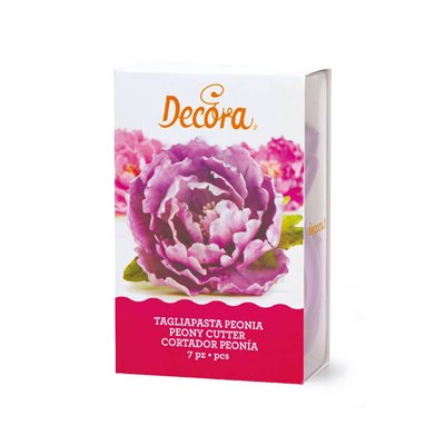 DECORA KIT 7 PEONY FLOWER CUTTERS: Art in Cakes