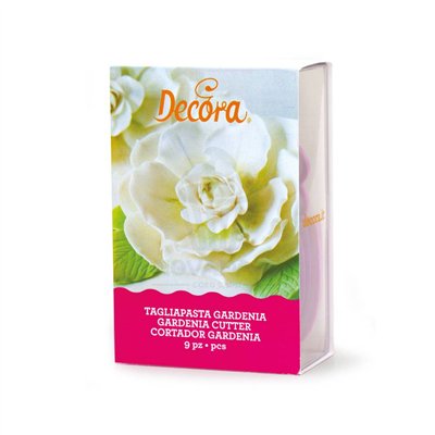 DECORA KIT 9 GARDENIA FLOWER CUTTERS: CREATE SWEET ART