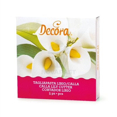 DECORA KIT 5 LILY FLOWER CUTTERS: Create sweet art