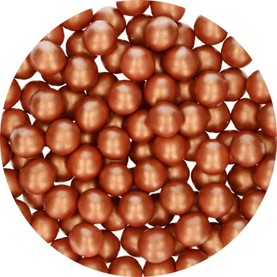 FUNCAKES CANDY CHOCO PEARLS &quot;COBRE&quot; (BOTE 70 GR)