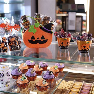 Ensemble Halloween : 3 citrouilles + stickers effrayants