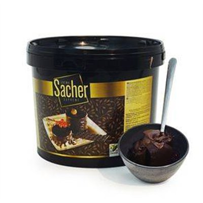 "Deliciosa Crema Sacher Negra Eurocao - Baño de 6Kg para Pastelería"