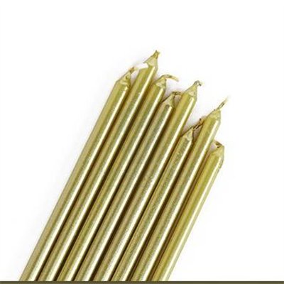 Extra Long Gold Candles PME: Elegance for your Celebrations