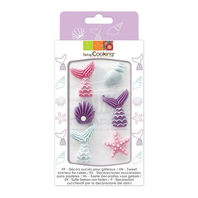 Kit Sirène ScrapCooking : Décorations sucrées magiques