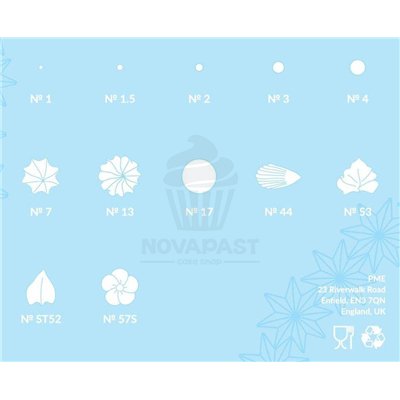 PME Set 12 Steel Nozzles: Professional Decoration