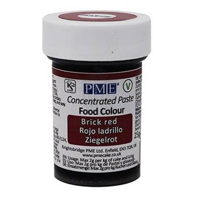 "Colorante Rojo Ladrillo PME en Pasta - Ideal para Repostería (25 gr)"
