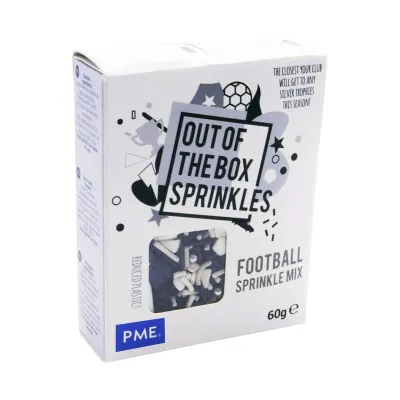 "Mezcla de Sprinkles PME Fútbol - Caja de 60 gramos para Repostería"