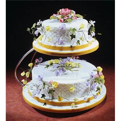 Expositor Metal Dorado PME: Elegancia en 2 Niveles