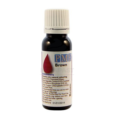 PME Natural Brown Coloring 25g: Bring your desserts to life
