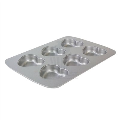 Moule Cœur PME 37x26 cm - 6 Cavités de Pâtisserie