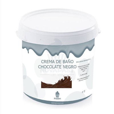 Crème Noire Décorative Novapast - Seau 5 kg