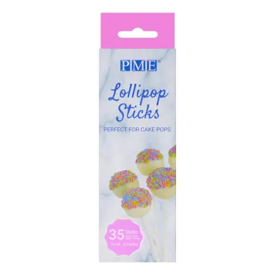 "PME Palitos para Piruletas Lollipop de 16 cm - Pack de 35 Unidades"