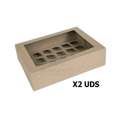 Caixas Kraft para 24 Mini Cupcakes - House of Marie