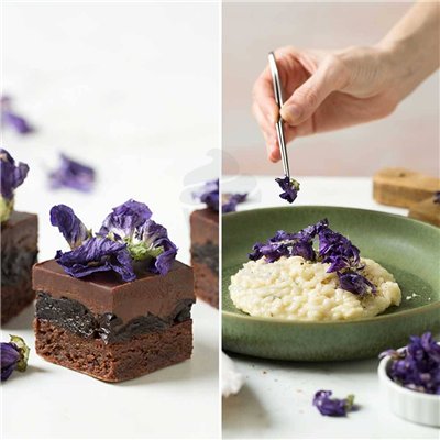 Flores Comestibles Malva: Elegancia en tu Repostería